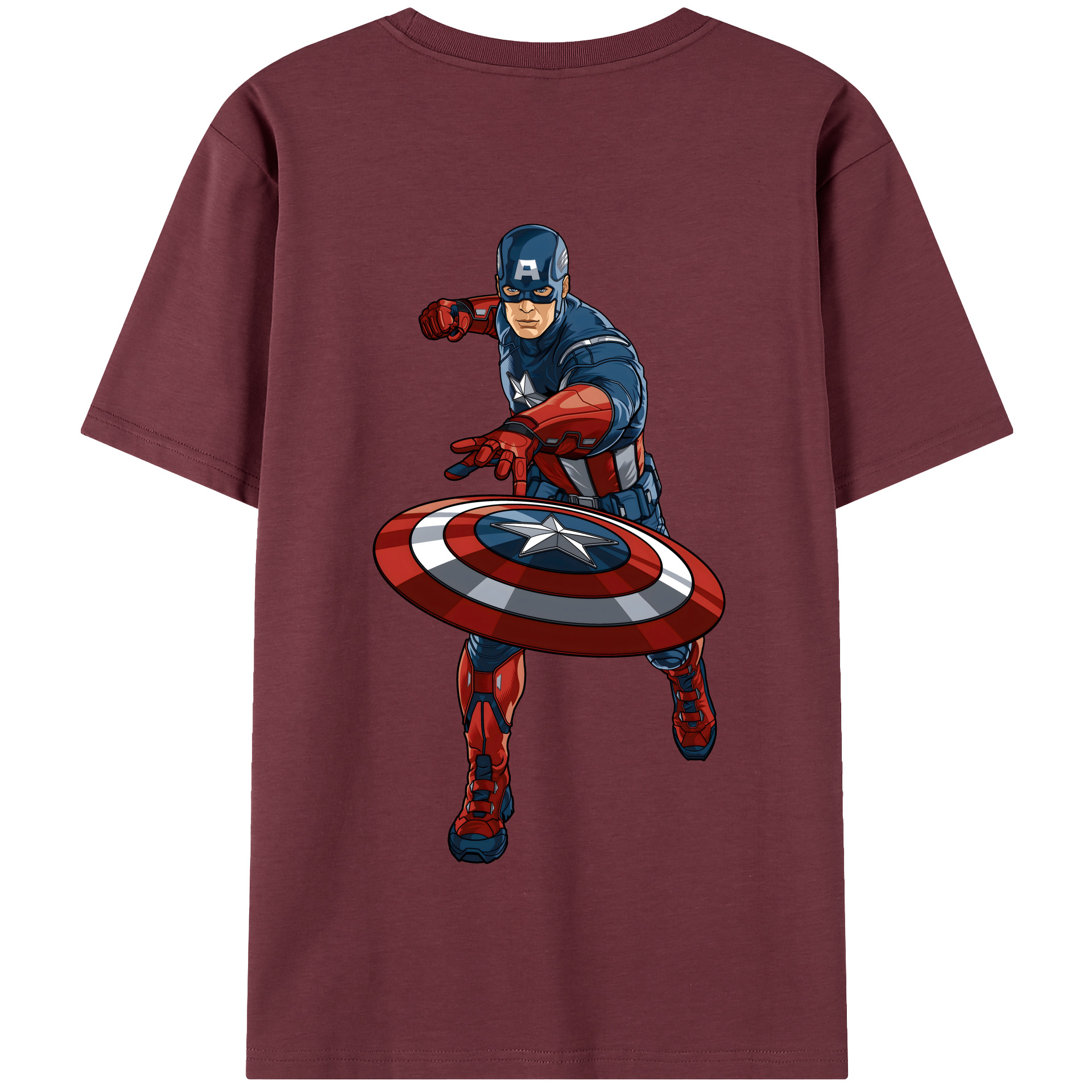 （画像用） アベンジャーズ The Avengers 綿100％半袖Tシャツ（背面プリント）